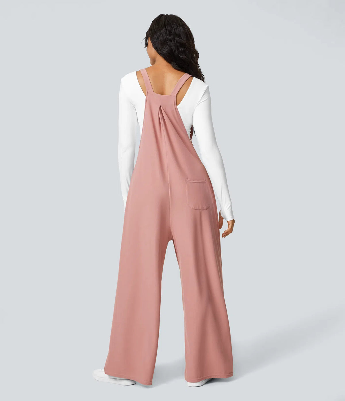 Anna | Pantalones con tirantes, botones ajustables en los tirantes y varios bolsillos