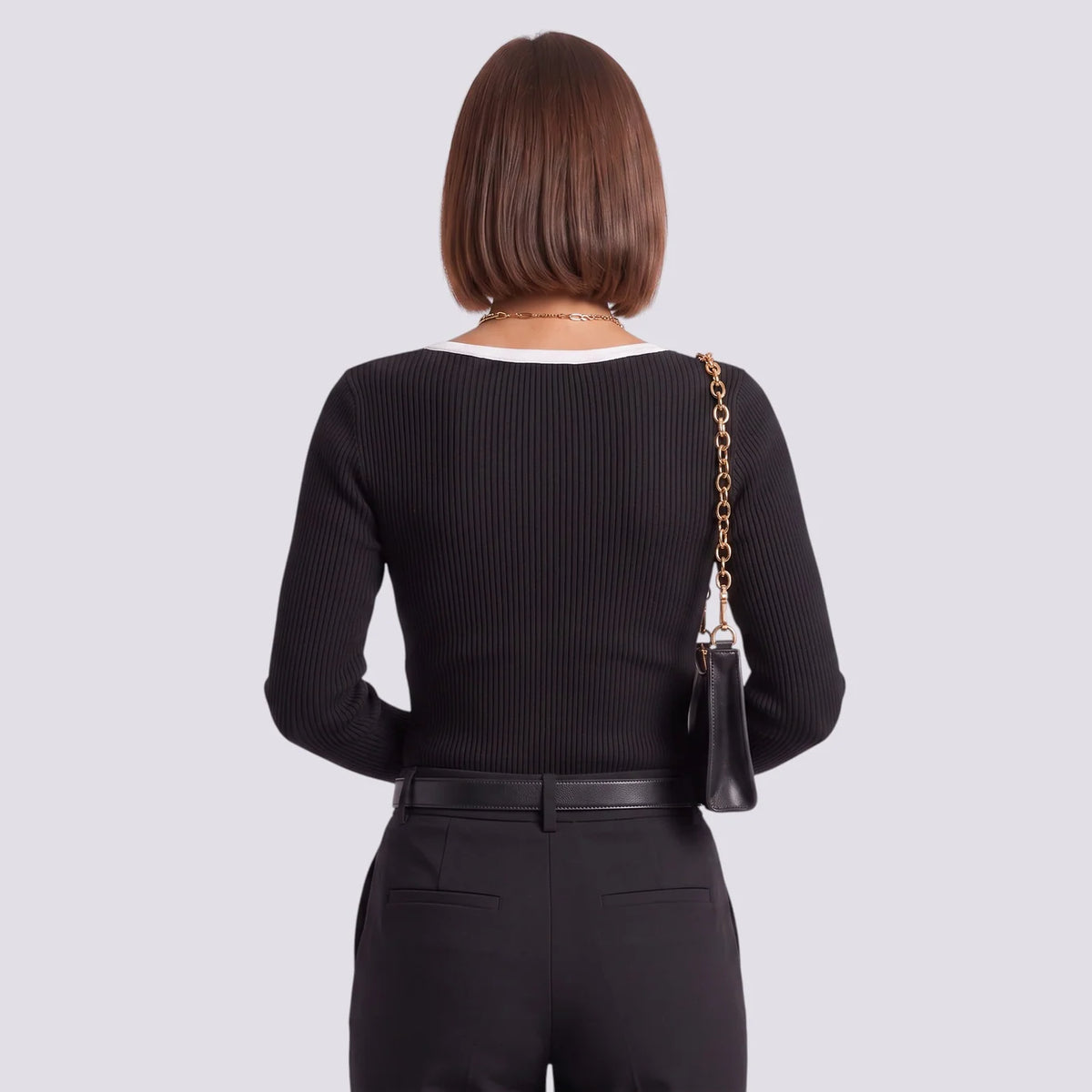 Paula | Camiseta rayas oversize cuello pico