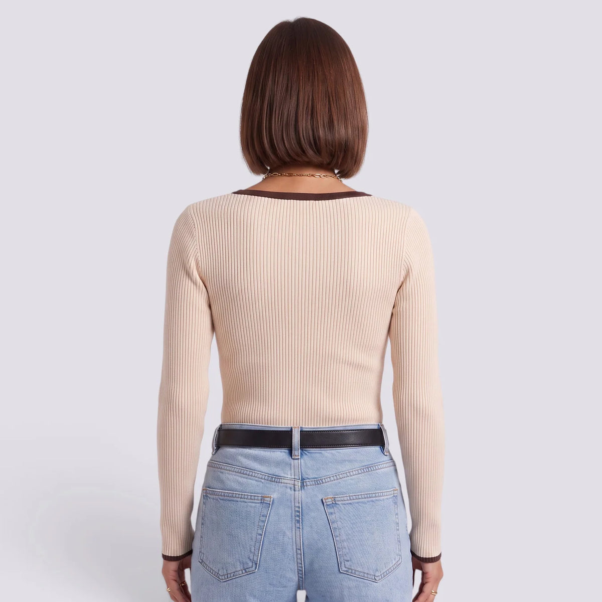 Paula | Camiseta rayas oversize cuello pico