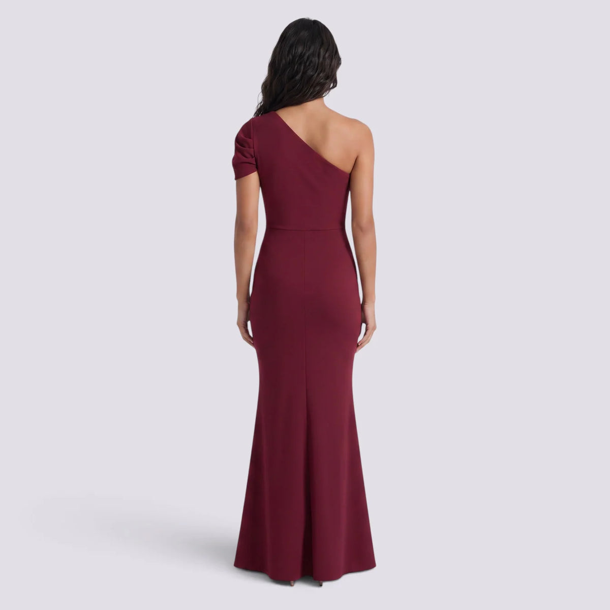 Paola | Vestido largo mujer escote asimétrico