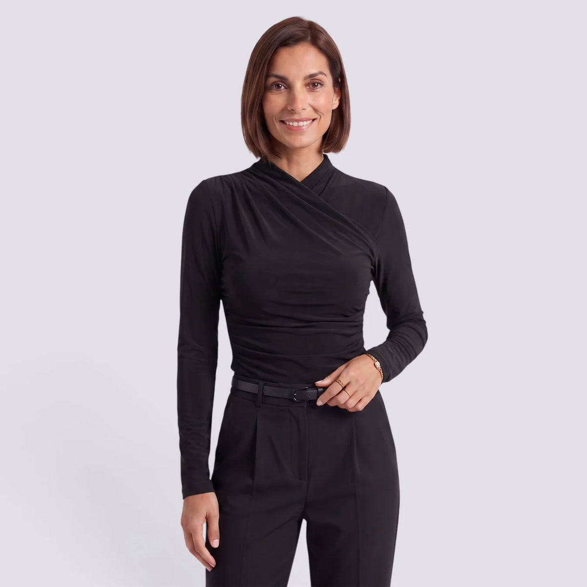 Flavia | Blusa manga larga escote cruzado