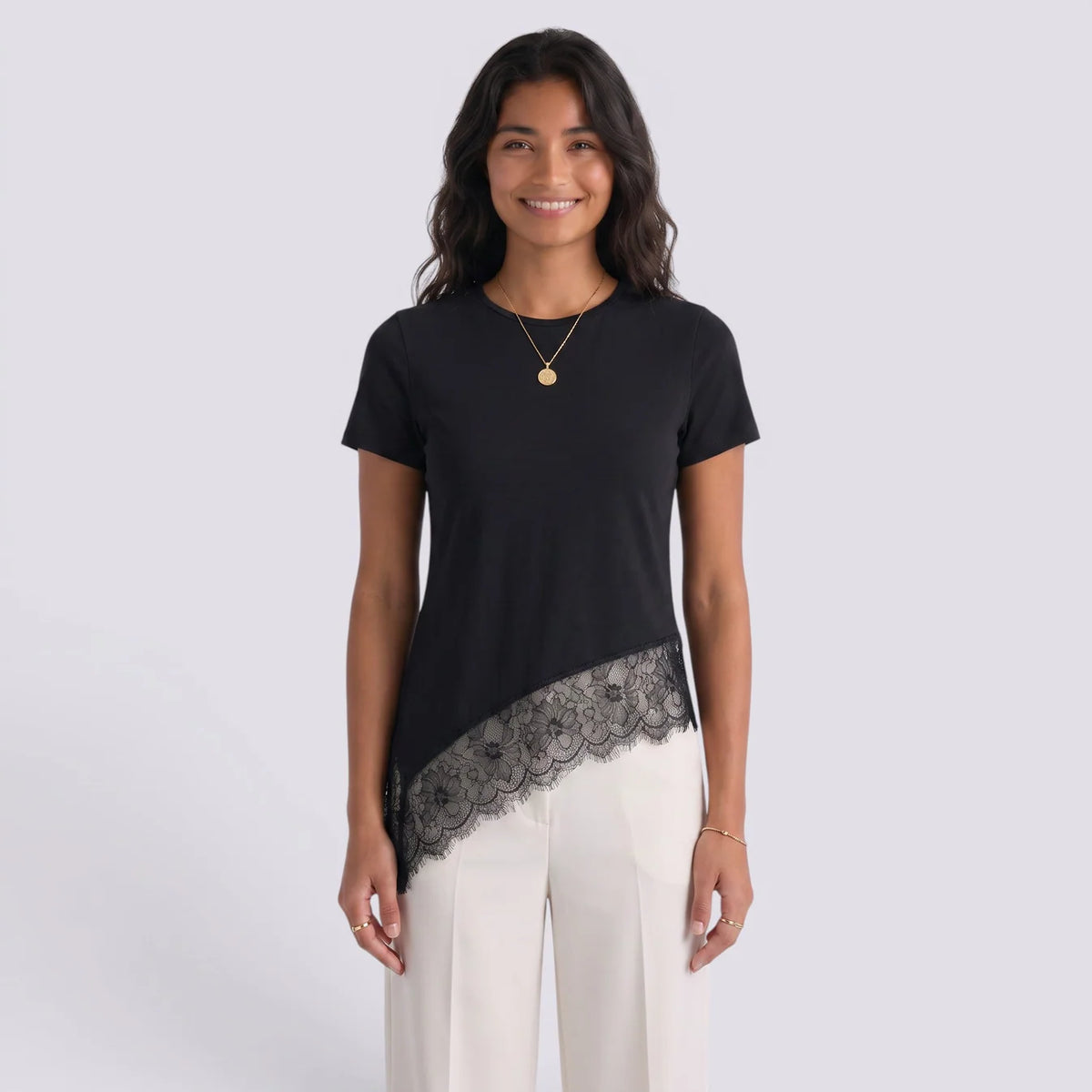 Paola | Camiseta manga corta encaje