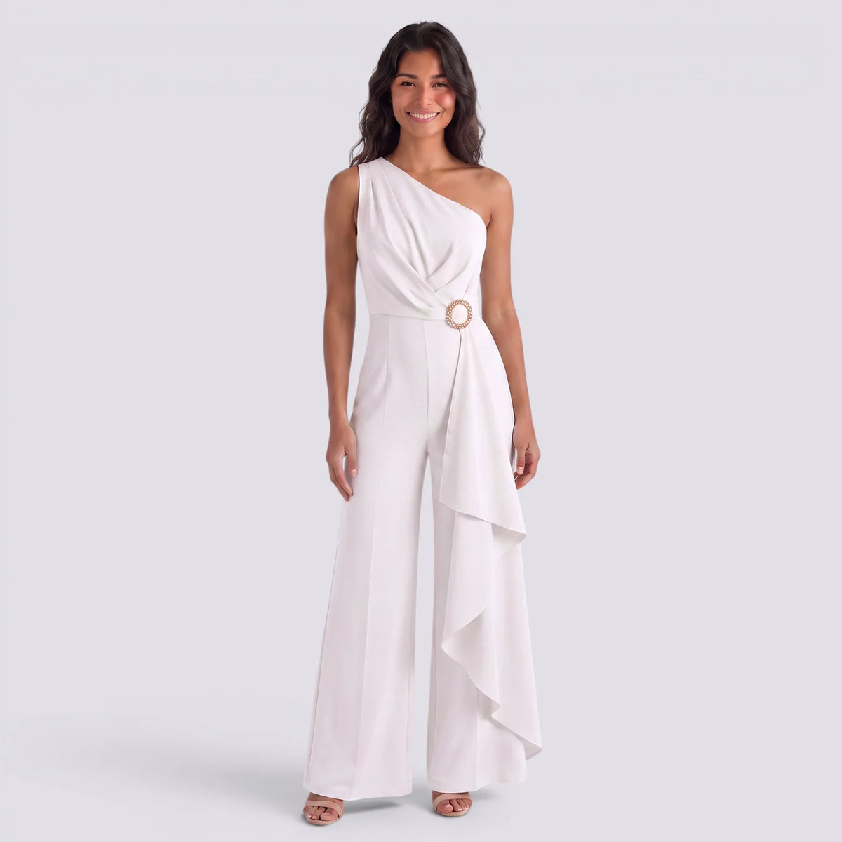 Salma | Mono largo asimétrico elegante