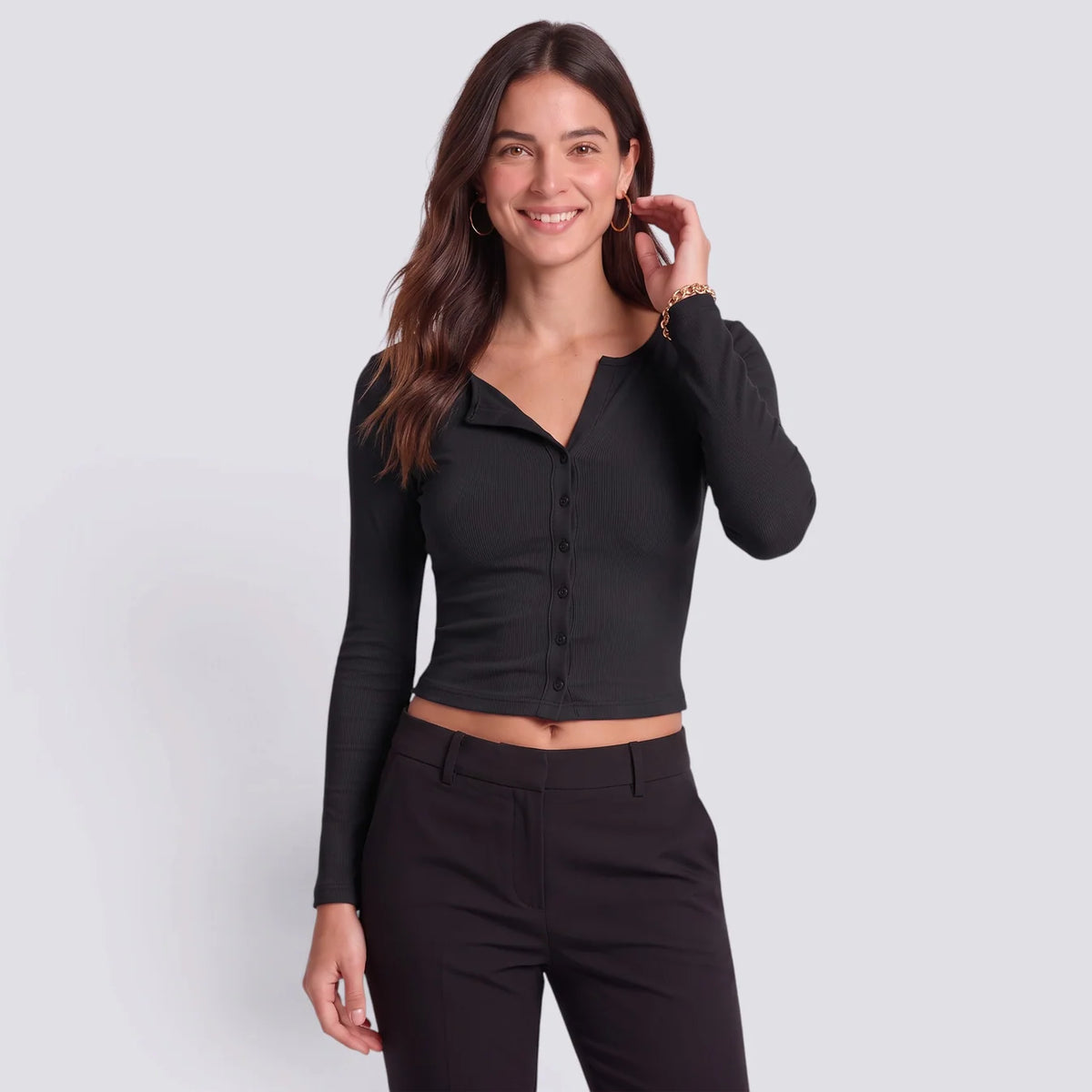 Daniela | Camiseta manga larga ajustada