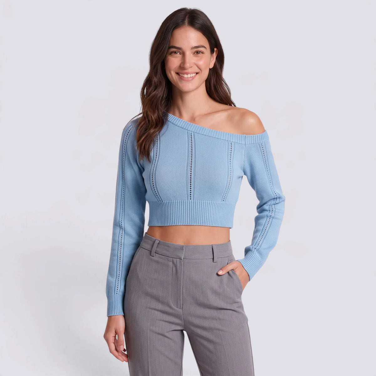 Elena | Top de punto hombros descubiertos
