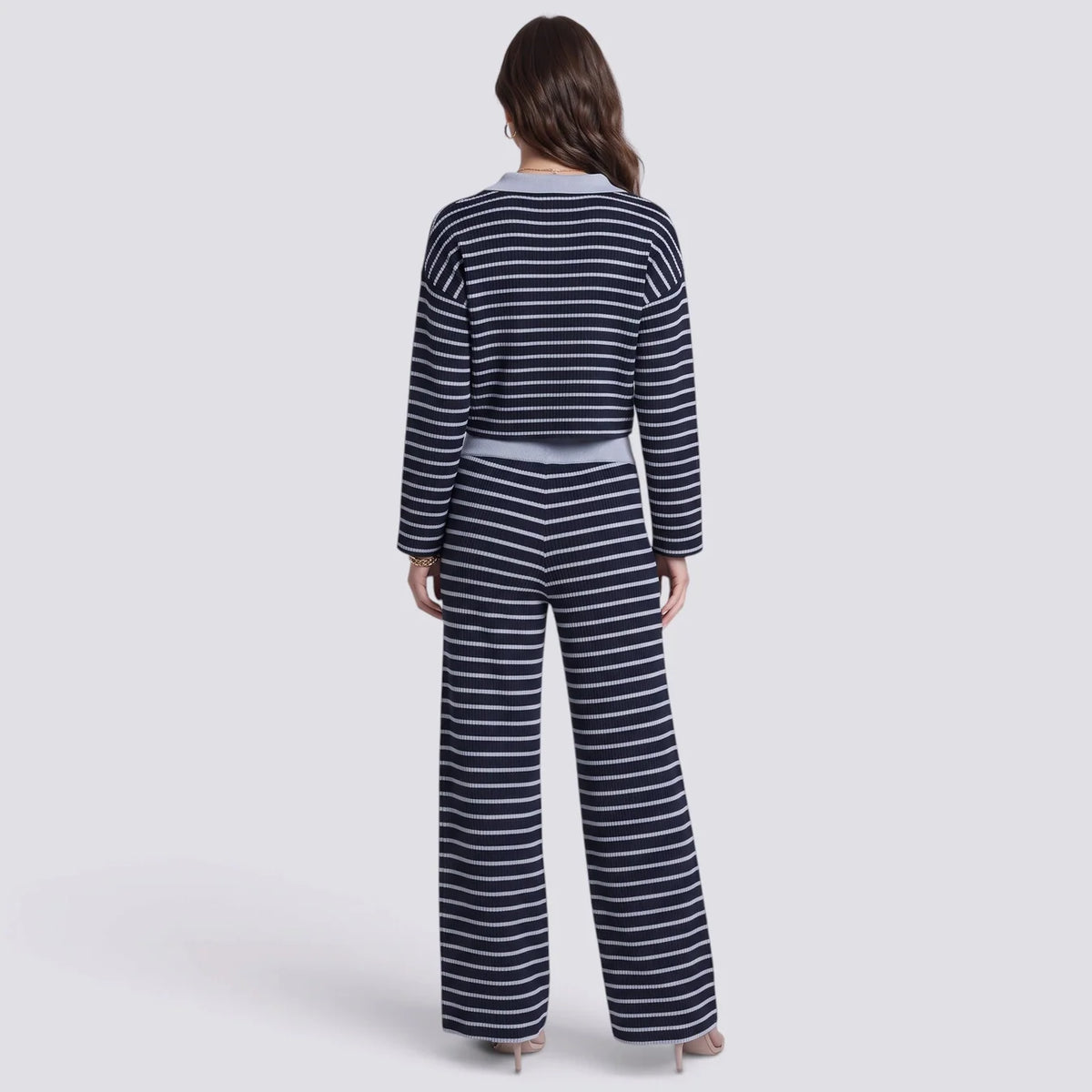 Carmen | Conjunto mujer de punto a rayas