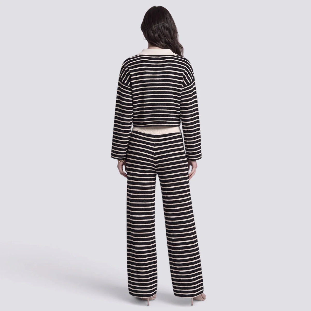 Carmen | Conjunto mujer de punto a rayas