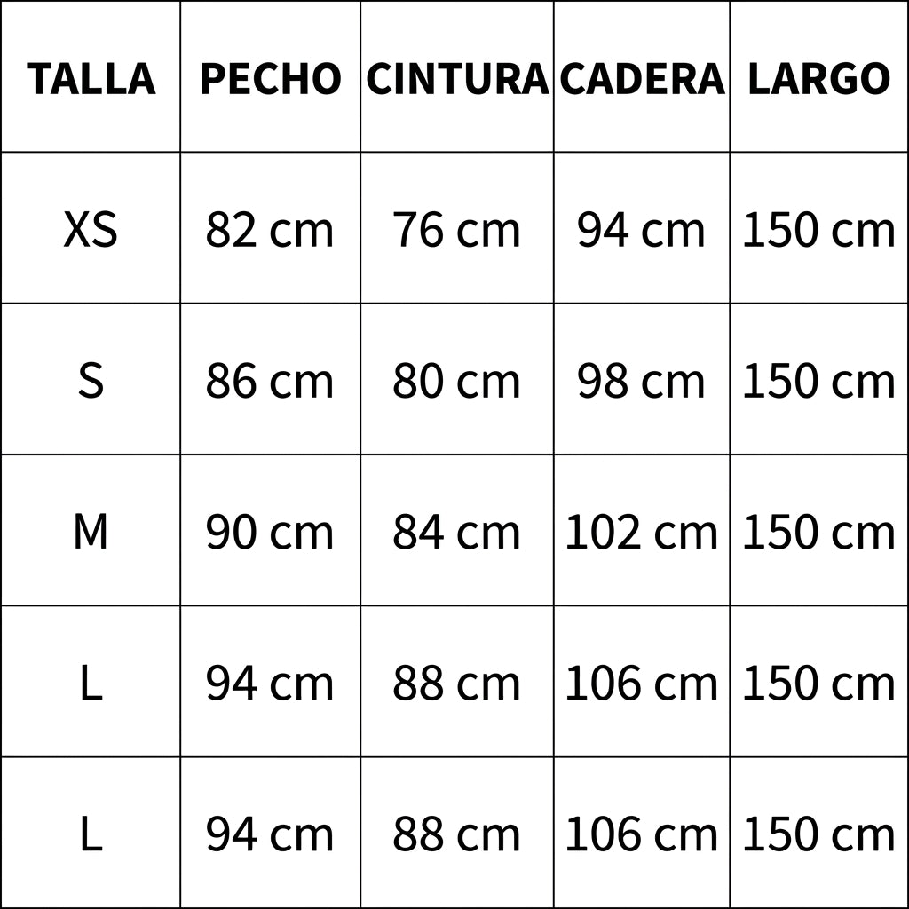 Guía de tallas