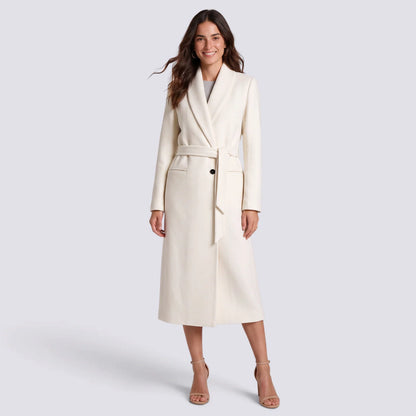 Maite | Abrigo largo elegante con cinturón