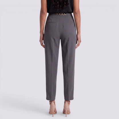 Carlota | Pantalón recto con cintura alta con cadena