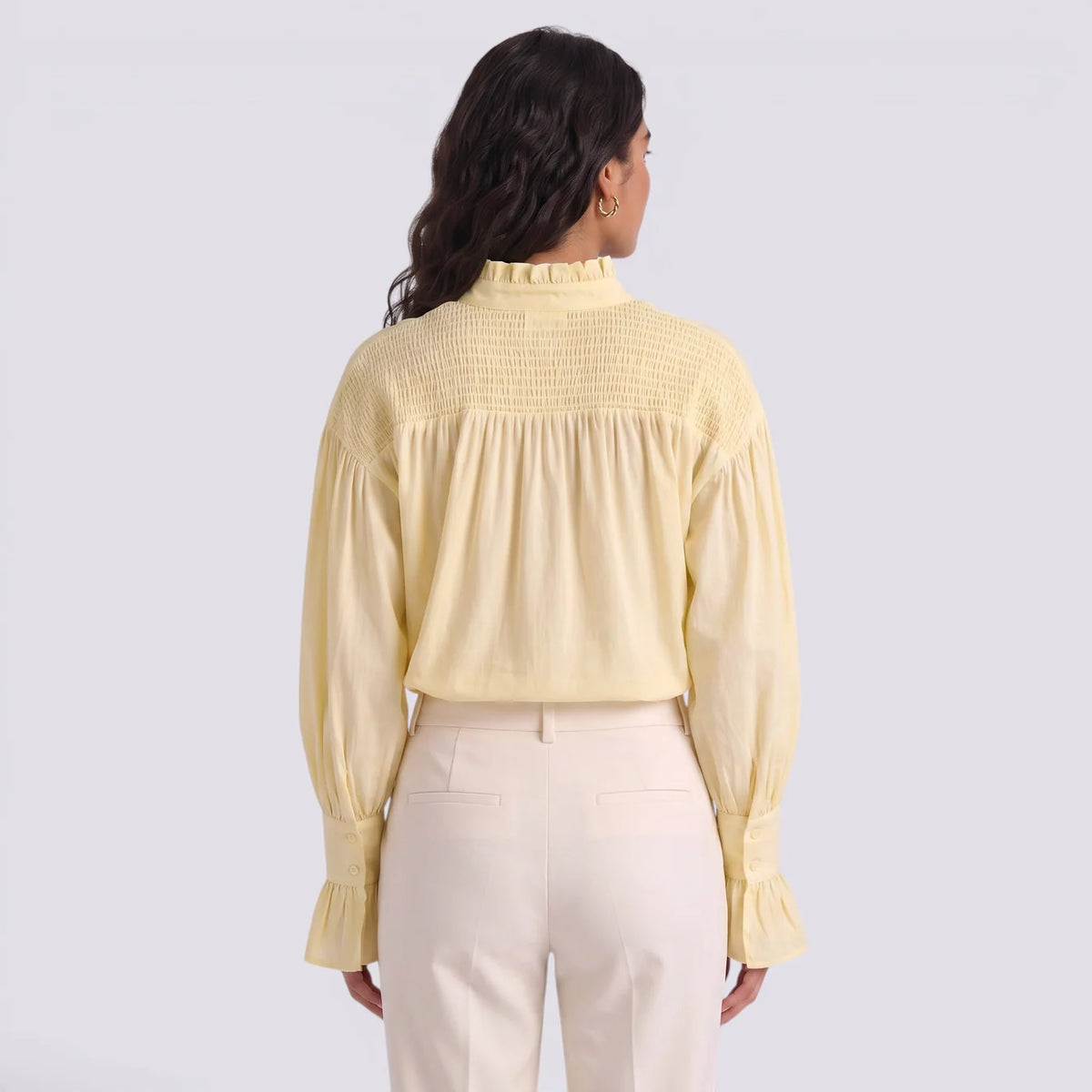 Sofía | Camisa elegante manga larga cuello solapa