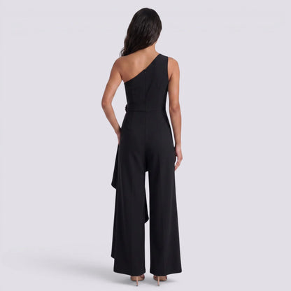 Salma | Mono largo asimétrico elegante