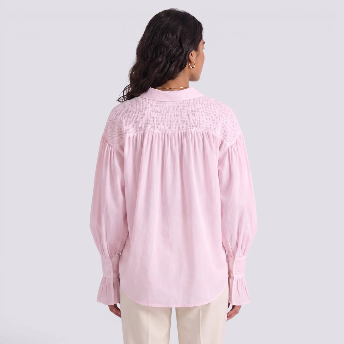 Sofía | Camisa elegante manga larga cuello solapa