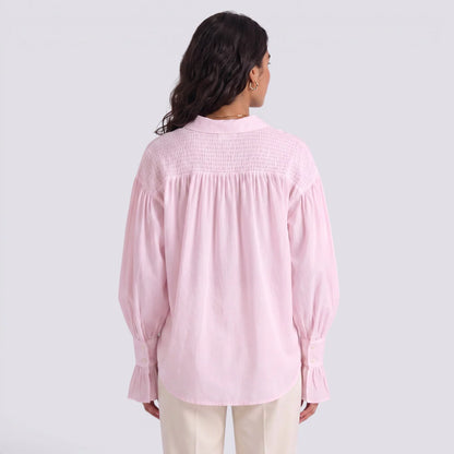 Sofía | Camisa elegante manga larga cuello solapa