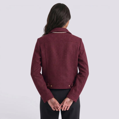 Silvia | Chaqueta corta con cremallera frontal