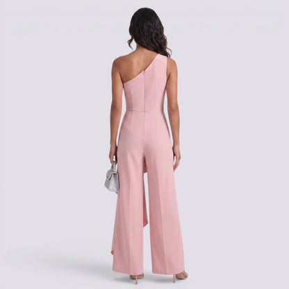 Salma | Mono largo asimétrico elegante