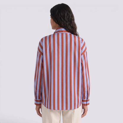 Olivia | Camisa rayas manga larga con lazo