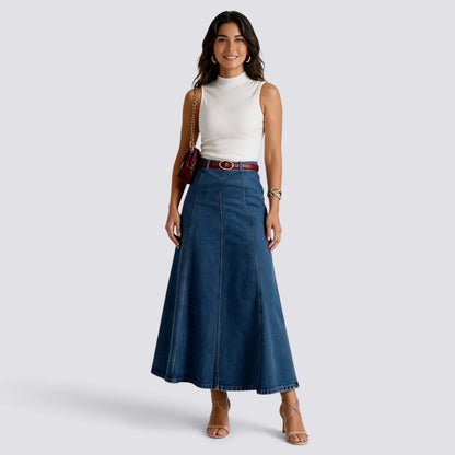 Carmen | Falda vaquera larga tiro alto