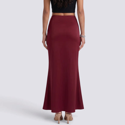 Tatiana | Falda larga satinada elegante
