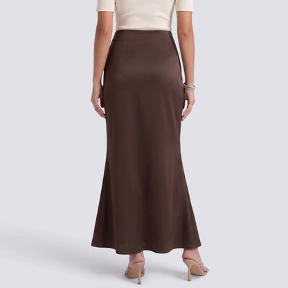 Tatiana | Falda larga satinada elegante
