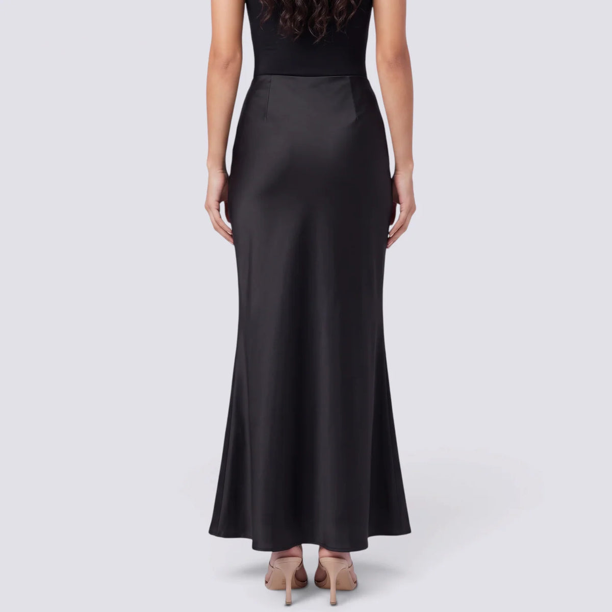 Tatiana | Falda larga satinada elegante
