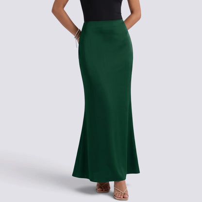 Tatiana | Falda larga satinada elegante