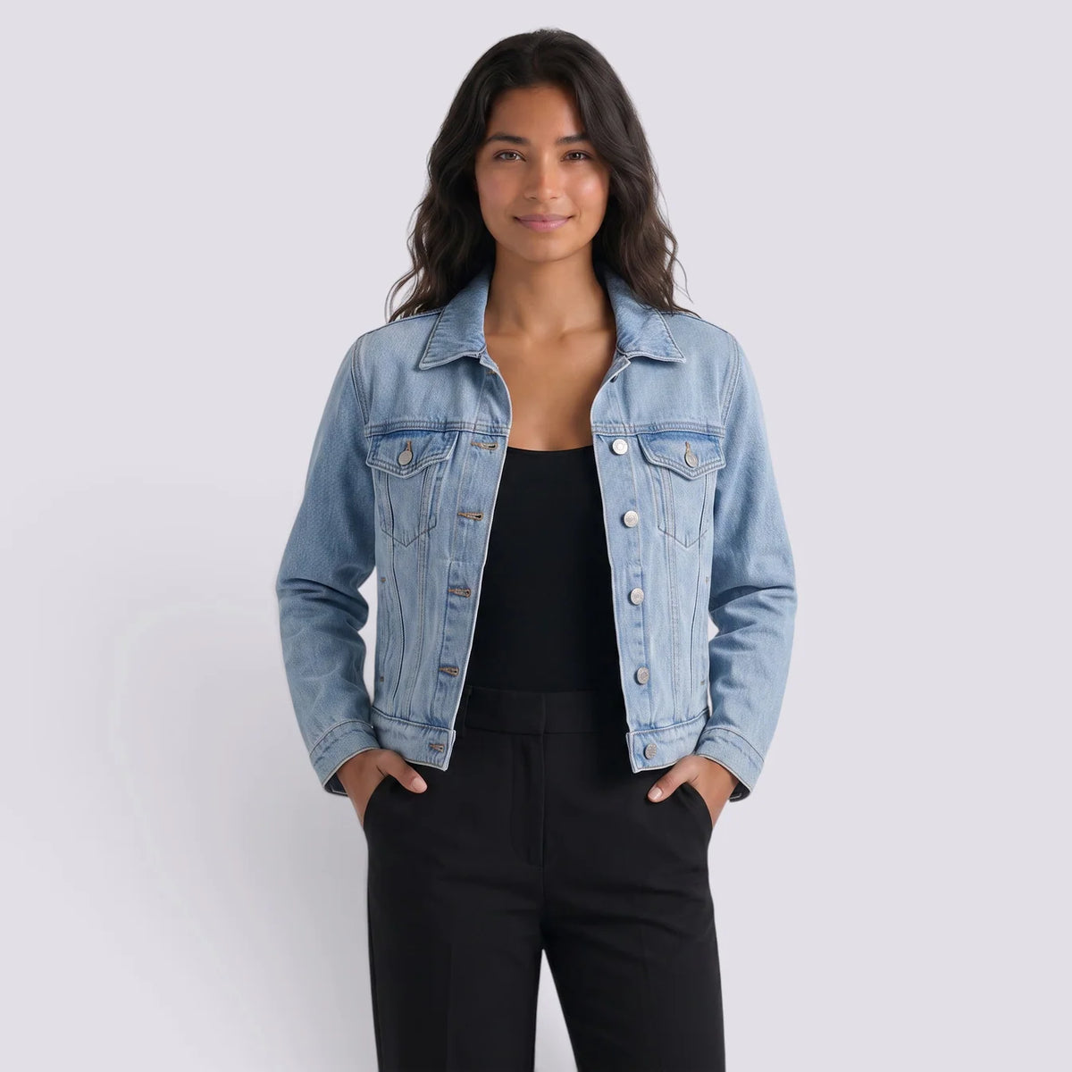 Paola | Chaqueta vaquera reversible asimétrica