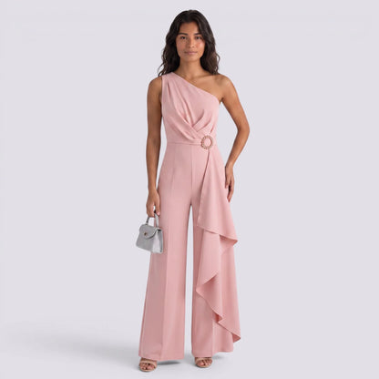 Salma | Mono largo asimétrico elegante