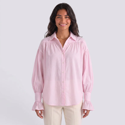 Sofía | Camisa elegante manga larga cuello solapa