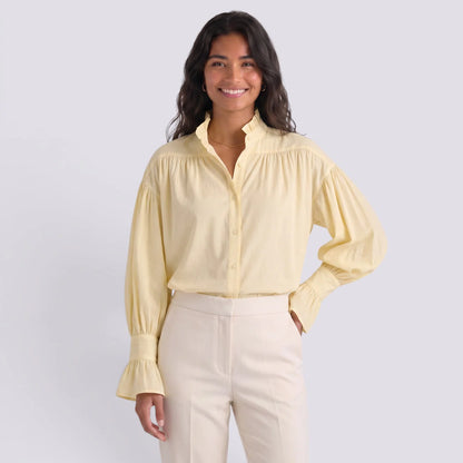 Sofía | Camisa elegante manga larga cuello solapa