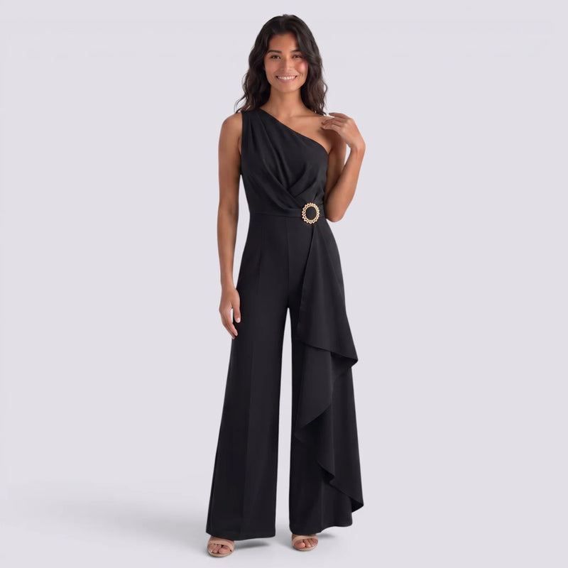 Salma | Mono largo asimétrico elegante