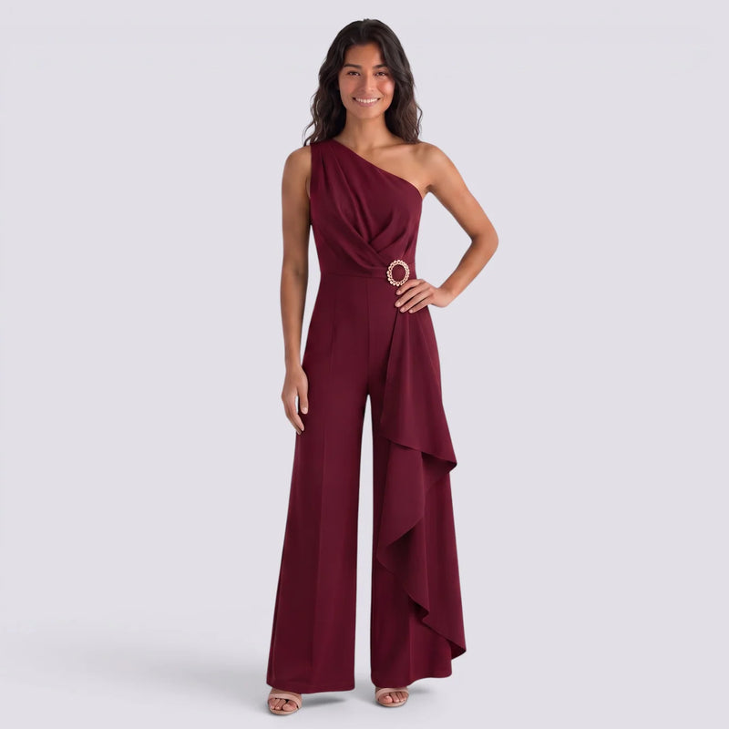 Salma | Mono largo asimétrico elegante