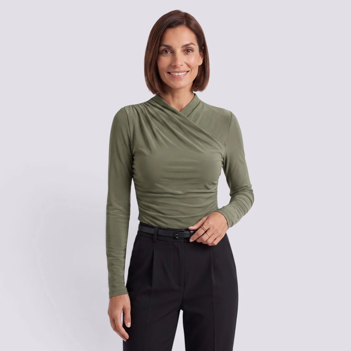 Flavia | Blusa manga larga escote cruzado