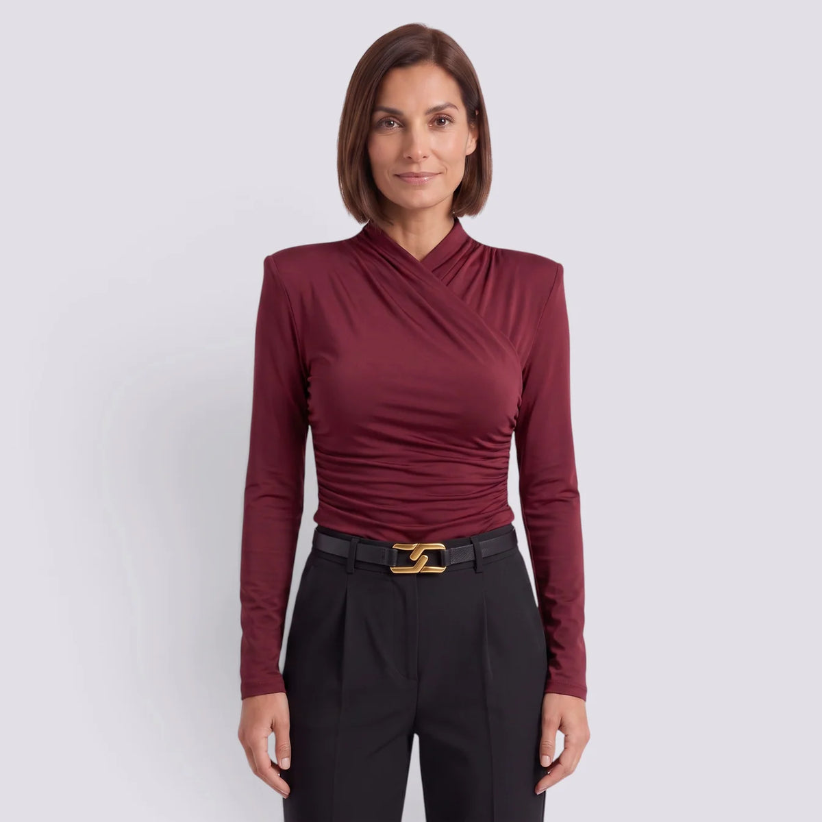 Flavia | Blusa manga larga escote cruzado