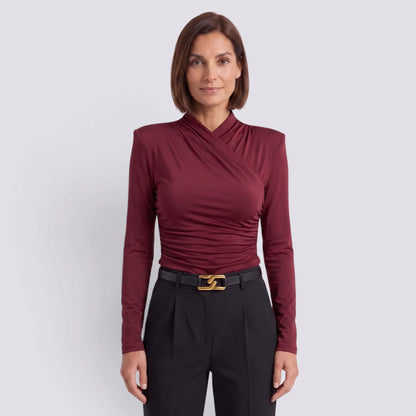 Flavia | Blusa manga larga escote cruzado