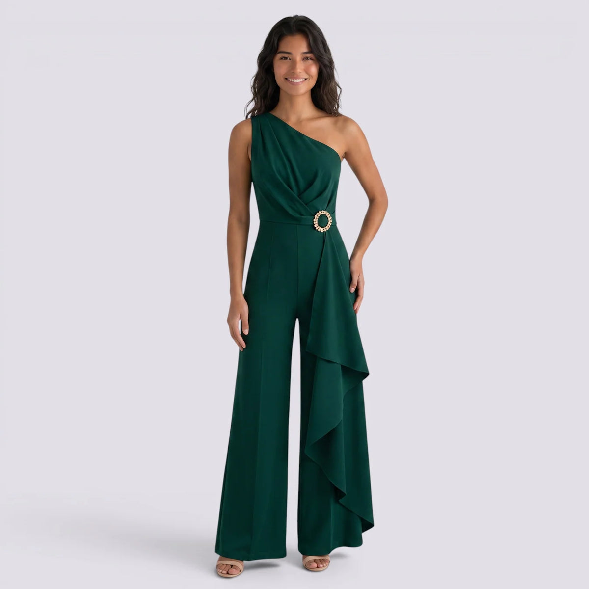 Salma | Mono largo asimétrico elegante