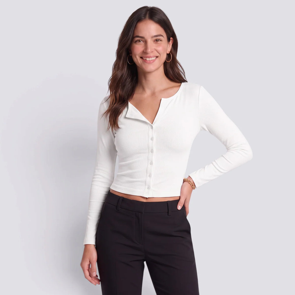 Daniela | Camiseta manga larga ajustada