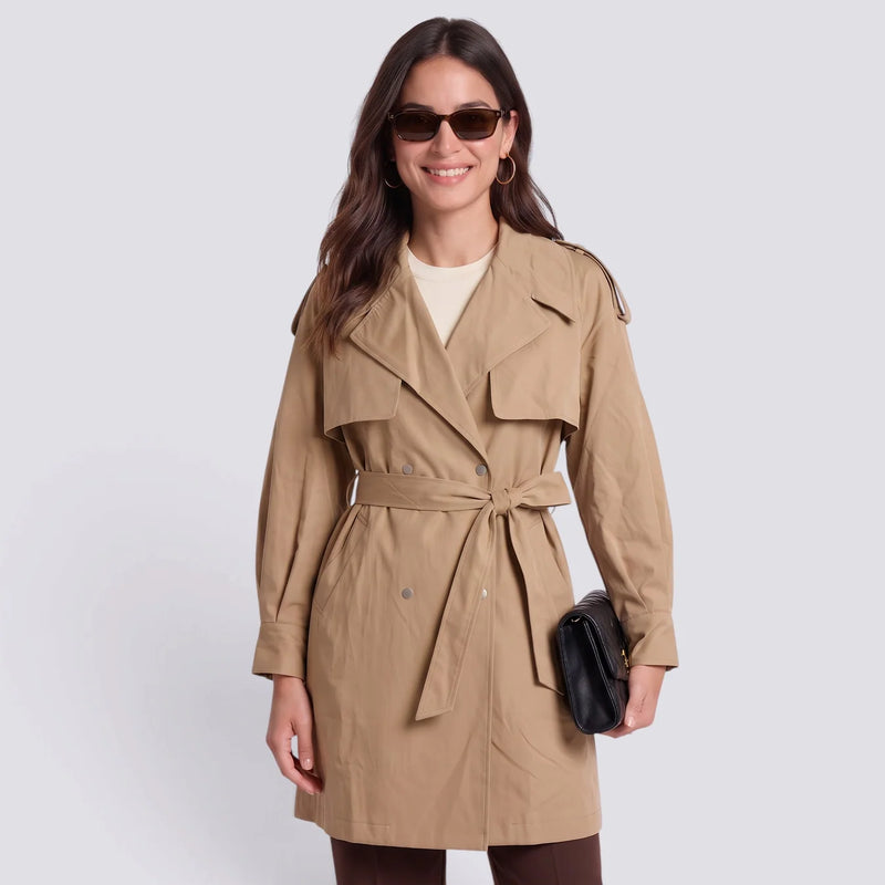 Ana | Chaleco gabardina con cinturón