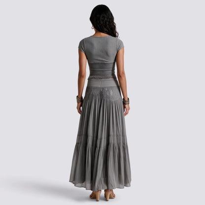 Yolanda | Conjunto dos piezas mujer falda larga