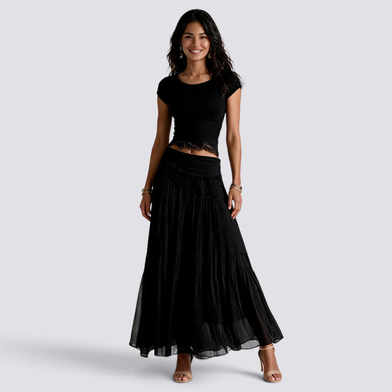 Yolanda | Conjunto dos piezas mujer falda larga