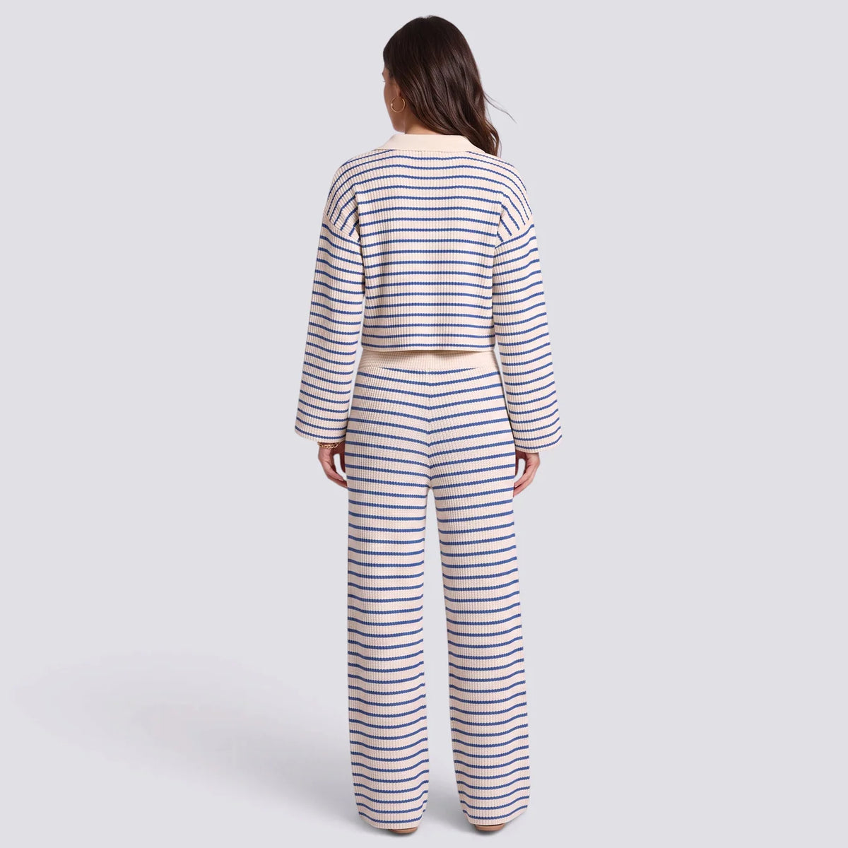 Carmen | Conjunto mujer de punto a rayas