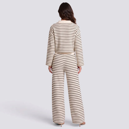 Carmen | Conjunto mujer de punto a rayas