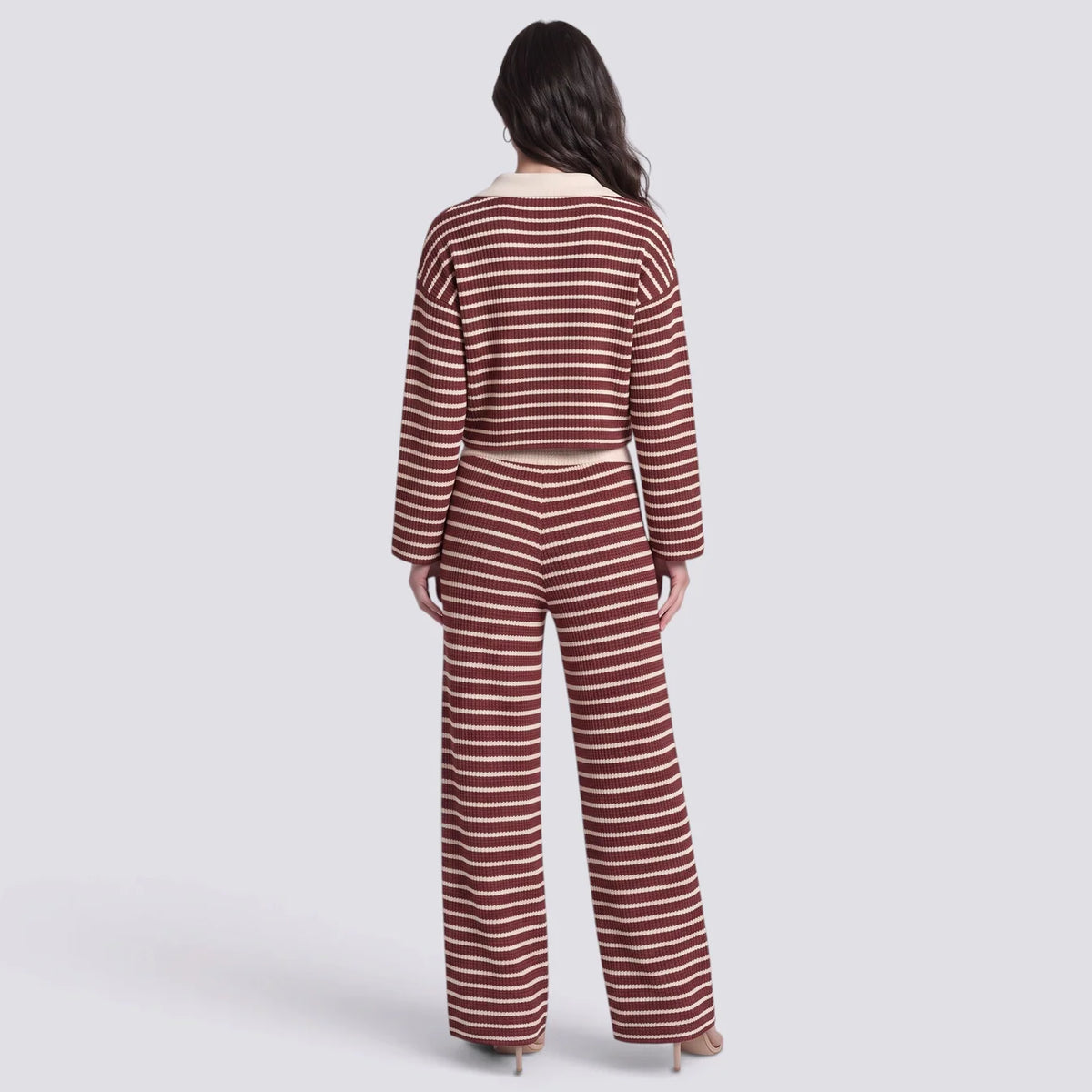 Carmen | Conjunto mujer de punto a rayas