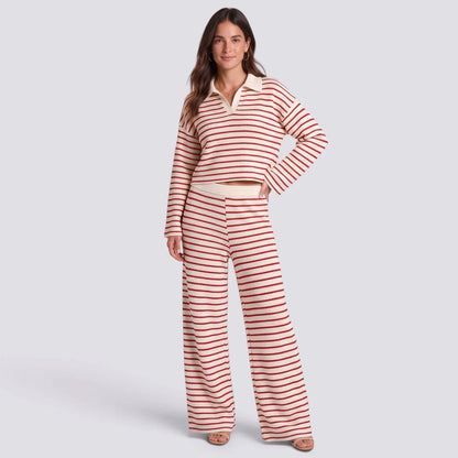 Carmen | Conjunto mujer de punto a rayas
