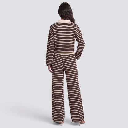 Carmen | Conjunto mujer de punto a rayas